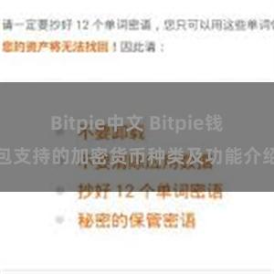 Bitpie中文 Bitpie钱包支持的加密货币种类及功能介绍