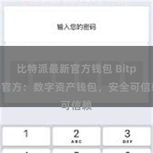 比特派最新官方钱包 Bitpie官方：数字资产钱包，安全可信赖