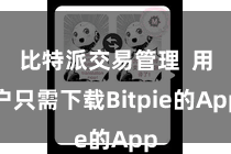 比特派交易管理 用户只需下载Bitpie的App