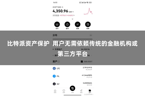 比特派资产保护  用户无需依赖传统的金融机构或第三方平台