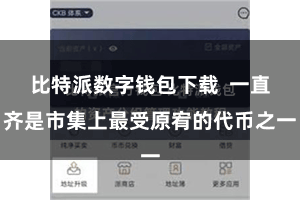 比特派数字钱包下载  一直齐是市集上最受原宥的代币之一